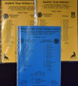 Wolverhampton Wanderers Friendly Reserve matches v Macclesfield Town, Walsall, Cheltenham Town,