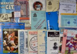 Selection of Manchester City programmes to include 1980's Skol Festival Trophy, away friendly