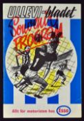 1972 Swedish Tour tournament programme covering Gais (Sweden) v Wolves 25 July, Everton v Wolves
