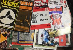 Collection of Manchester Utd home and away programmes mainly modern but some 1960's noted. Also