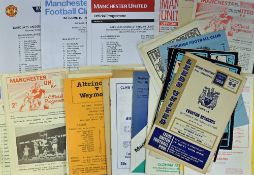 Collection of football programmes to include reserves issues 1954/55 Manchester City v Stoke City,