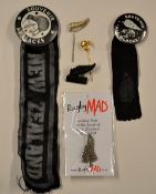 New Zealand Rugby Badge Collection (6): Across the years - a white metal silver fern stick pin