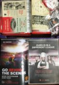 Manchester United Official Posters (20) contained within a folder, with lanyards for museum tour