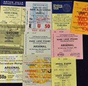 Arsenal away match tickets 1970/71 Stoke City FAC S/F), 1971/72 Reading (FAC), Spurs, 1974/75 West