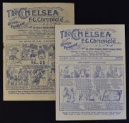 1930/31 Chelsea v Bolton Wanderers, v Blackburn Rovers (FAC) Football Programmes. Fair-Good. (2)