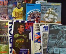 Selection of West Bromwich Albion match programmes to include 1971 Anglo Italian brochure, 1985/86