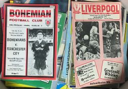 Collection of Manchester City home and away programmes 1970's and 1980's but some 1960's noted. Also
