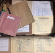 Collection of official football forms for Wolverhampton Wanderers covering the football league