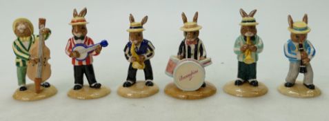 A collection of Royal Doulton Bunnykins figures to include Clarinet Player DB184,