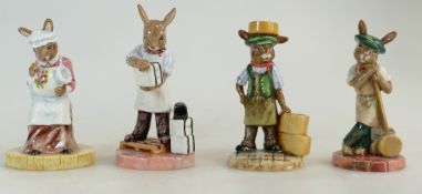 Royal Doulton Bunnykins figure Saggar Maker DB423, Kiln Placer DB405, Paintress DB465,