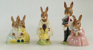 Royal Doulton Bunnykins figure Storytime DB59, USA special colourway,