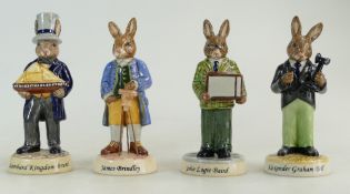 A collection of Inventors Bunnykins John Logie DB439, James Brindley DB438,