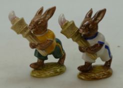 Royal Doulton Bunnykins figures Olympic DB28, One in the blue/ white colourway ,
