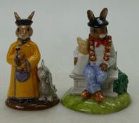 Royal Doulton Bunnykins figure Parisian DB317 and Mandarin DB252, limited edition for UKI Ceramics,