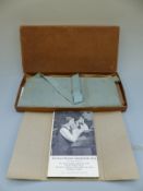 A Masonic apron, book,