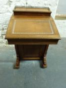 A 19thC mahogany davenport,