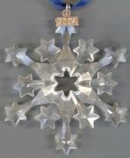 Swarovski Crystal snowflake Christmas hanging decoration, in original box.