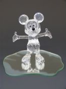 Swarovski Crystal Walt Disney Showcase figure Mickey Mouse, in original box, 10cm tall.