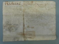 A rare British Commonwealth period letter of administration in the name of Richard Cromwell Lord