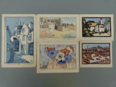 Five greetings cards from Ethel and Stanley Smith ARCA,