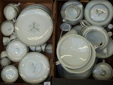 Noritake dinner and tea ware in the Lucille pattern, mostly eight place setting,