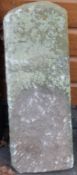 A carved natural stone marker or milepost with number 209 carved to top (approximate H87 x W29 x