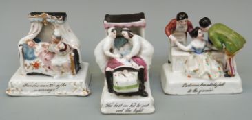 Three ceramic fairings,