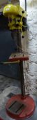 A Walker Turner floor standing electric pillar drill,
