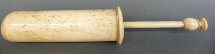 A 19thC Chinese turned bone douche (female genital hygiene/ medical instrument), 13.