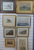A collection of 19thC and later naval military prints etc
