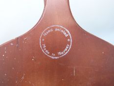 A vintage hand decorated pair of fire bellows