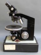 J. Swift and Son London, cased laboratory microscope serial no 155742.
