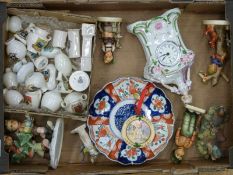 A collection of ceramics to include Goebel blue tit, Hummel figures including Culprits, Little Goat,