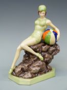 Peggy Davies ceramics limited edition figurine Beach Belle,