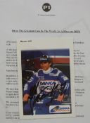 Damon Hill signed photograph,