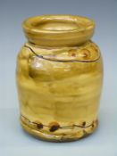Jean Nicolas Gerard studio pottery slipware vase,