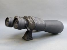 A pair of 15-45x70 zoom binoculars with ruby coated lenses.