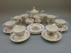 Royal Albert World of Beatrix Potter part tea set