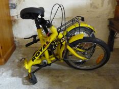 Bugatti Royal yellow folding bicycle