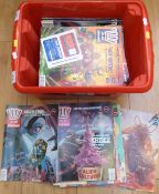A collection of Judge Dredd 2000 AD magazines