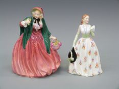 Two Royal Doulton figurines Carolyn HN 2117 and Lady Charmian HN 1949,