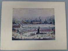 Signed Harold Wilson Christmas card with Lowry 'The Pond' image (Jane Parsons collection)