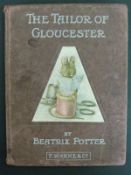 Beatrix Potter The Tailor of Gloucester, London Frederick Warne 1903 first edition,