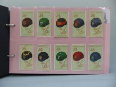 A collection of cigarette cards in three albums includes Players, Gallaher, Carreras,