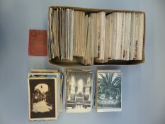A collection of foreign postcards including Europe, Middle East, India & USA,