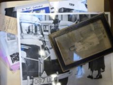 A quantity of late 19th/early 20thC and later photographs including a leather framed example, WWII,