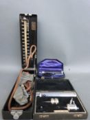 A portable sphygmomanometer in bakelite case 