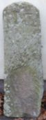 A carved natural stone marker or milepost with number 17 carved to top (approximate H89 x W29 x