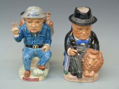 Two limited edition Kevin Francis Winston Churchill toby jugs D Day 236/750 and 1490/5000,