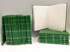 A quantity of empty stamp stockbooks